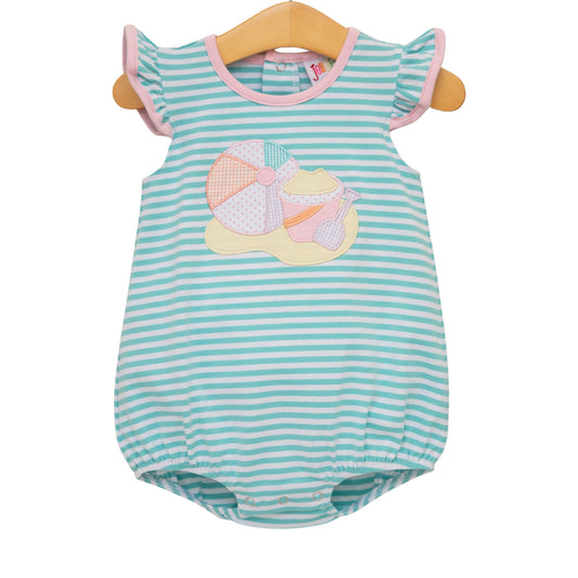 Jellybean Beach Days Flutter Bubble swimsuit in vibrant colors, featuring ruffled details and a playful summer style.