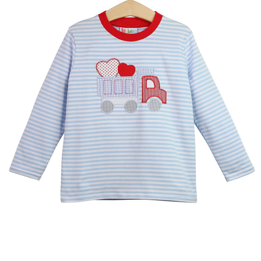 Jellybean - Heart Dump Truck Applique Shirt