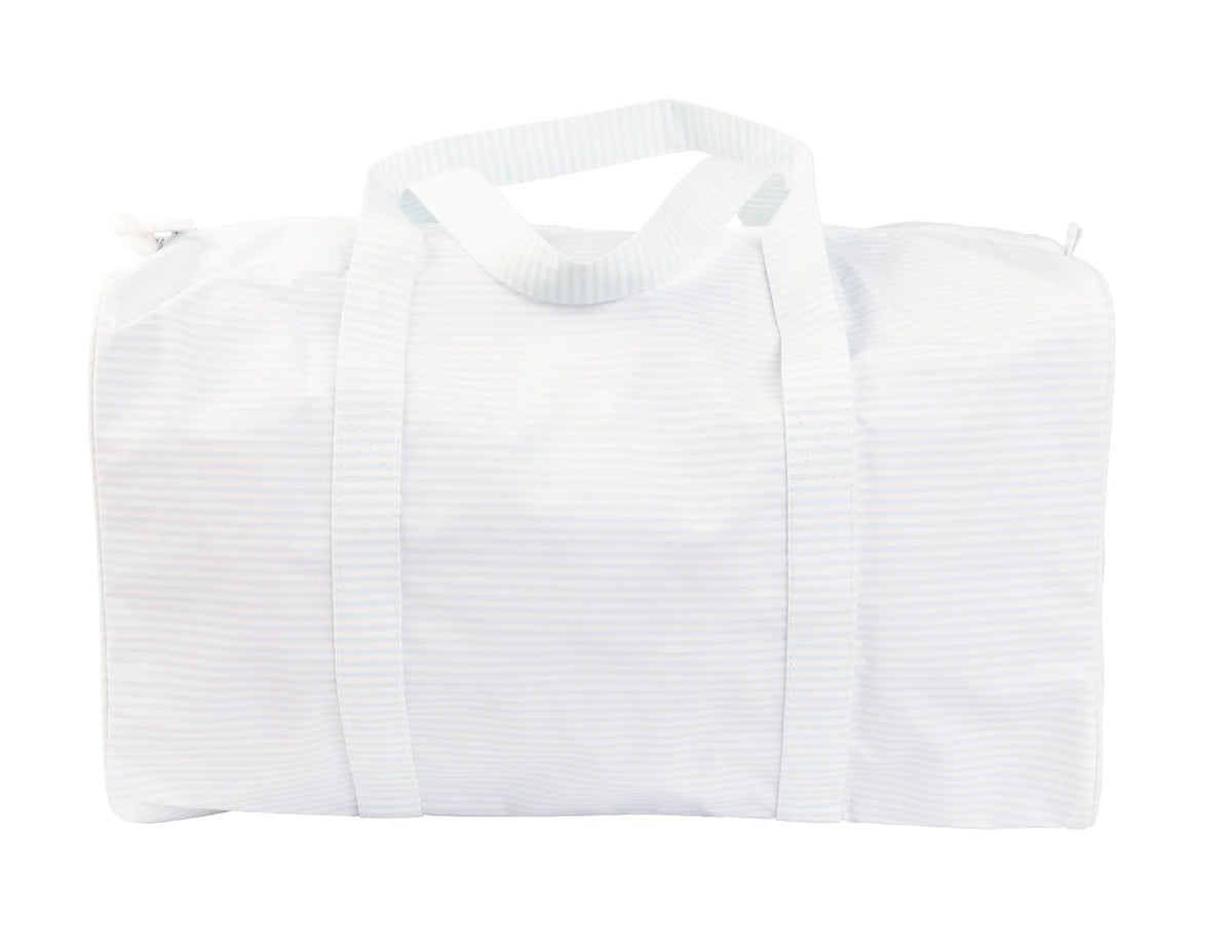 The Duffle Bag in Light Blue Stripe