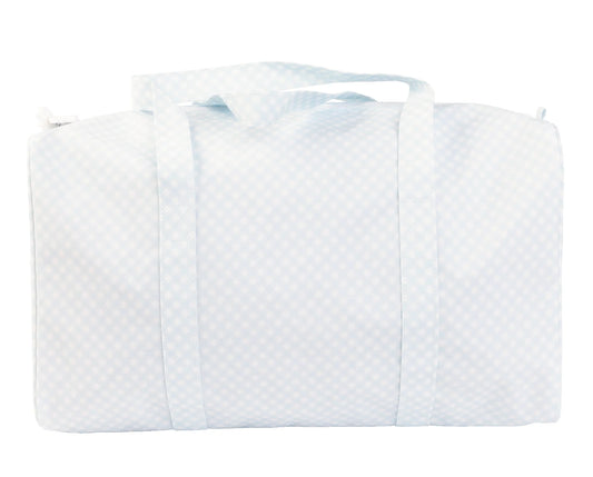 The Duffle Bag Blue Gingham