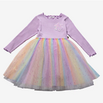Petite Hailey - Purple Daisy Ombre Tutu Dress