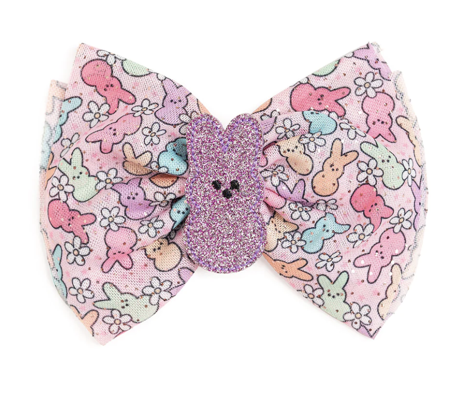 Sweet Wink - Easter Peeps Tulle Bow Clip