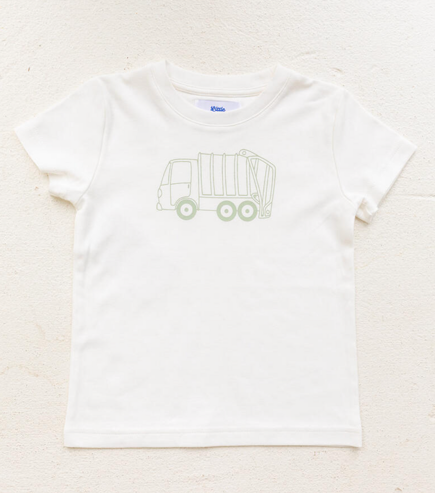 Little Paper Boat - Recycling Truck Short Sleeve Tee