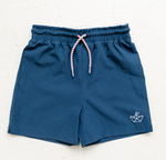 Little Paper Boat - Navy Harrison Sports Shorts