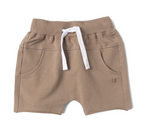 Little Bipsy - Taupe Raw Edge Harem Shorts