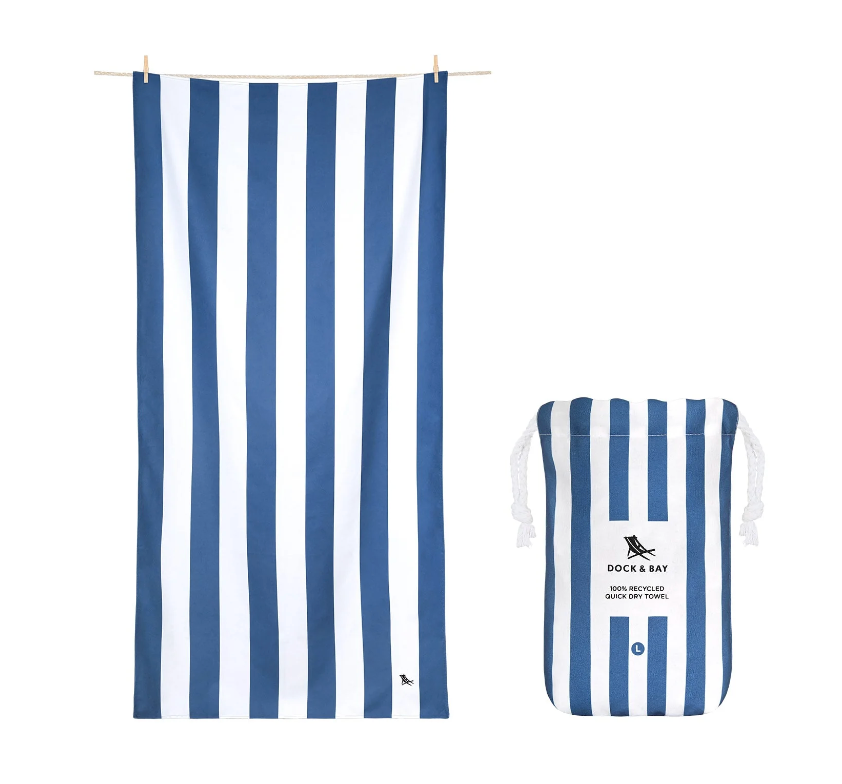 Dock & Bay - Large Quick Dry Towels - Whitsunday Blue