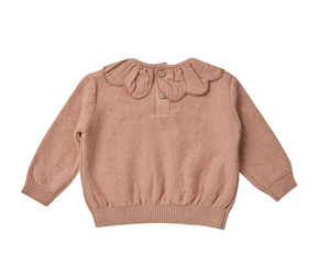 Quincy Mae - Rose Petal Knit Sweater