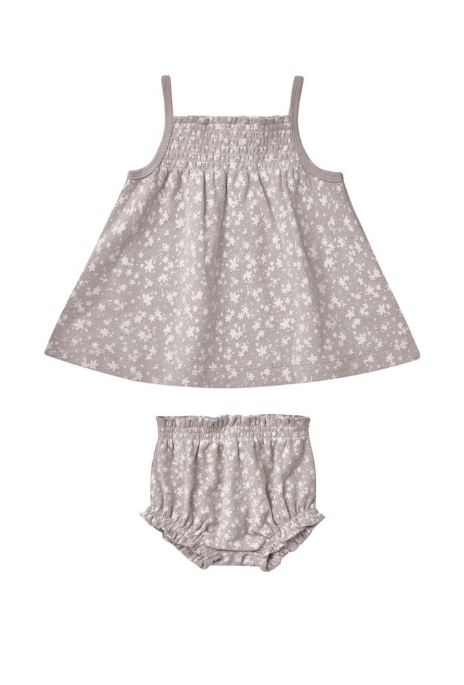 Quincy Mae - Scatter Smocked Tank + Bloomer Set