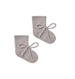 Quincy Mae - Lavender Knit Booties