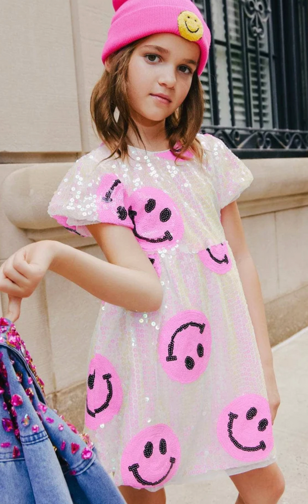 Lola + The Boys - Pinkie Happy Emoji Dress