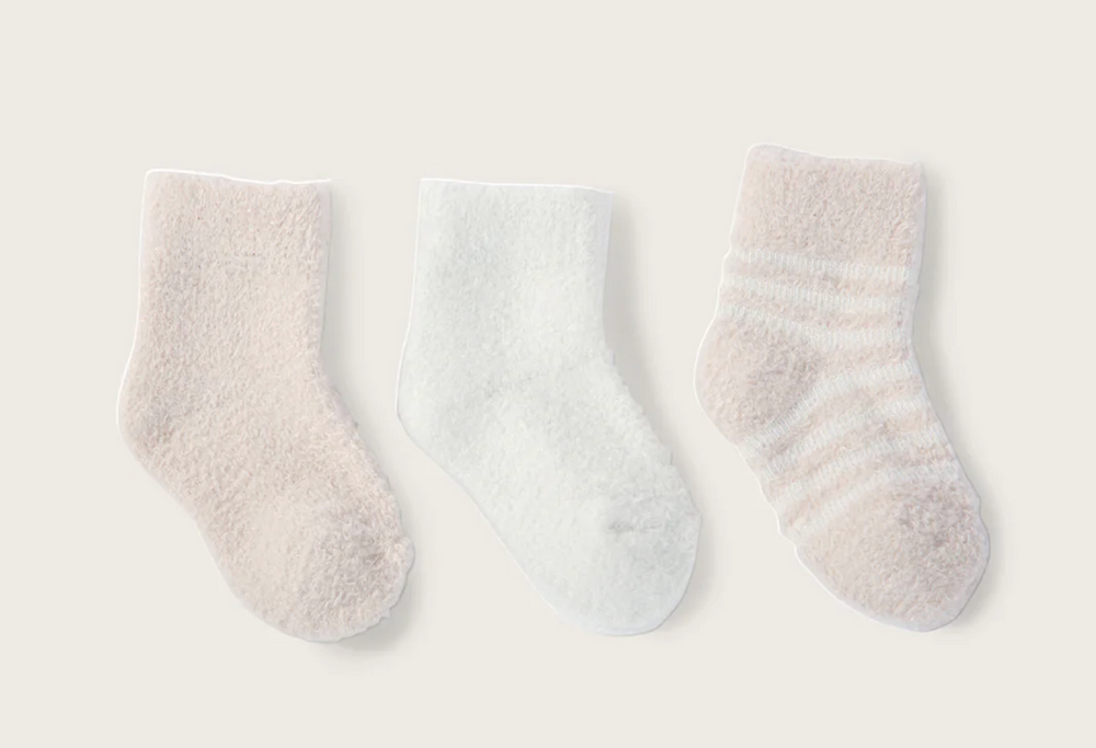 Barefoot Dreams - Infant Sock Set in Pink/Pearl