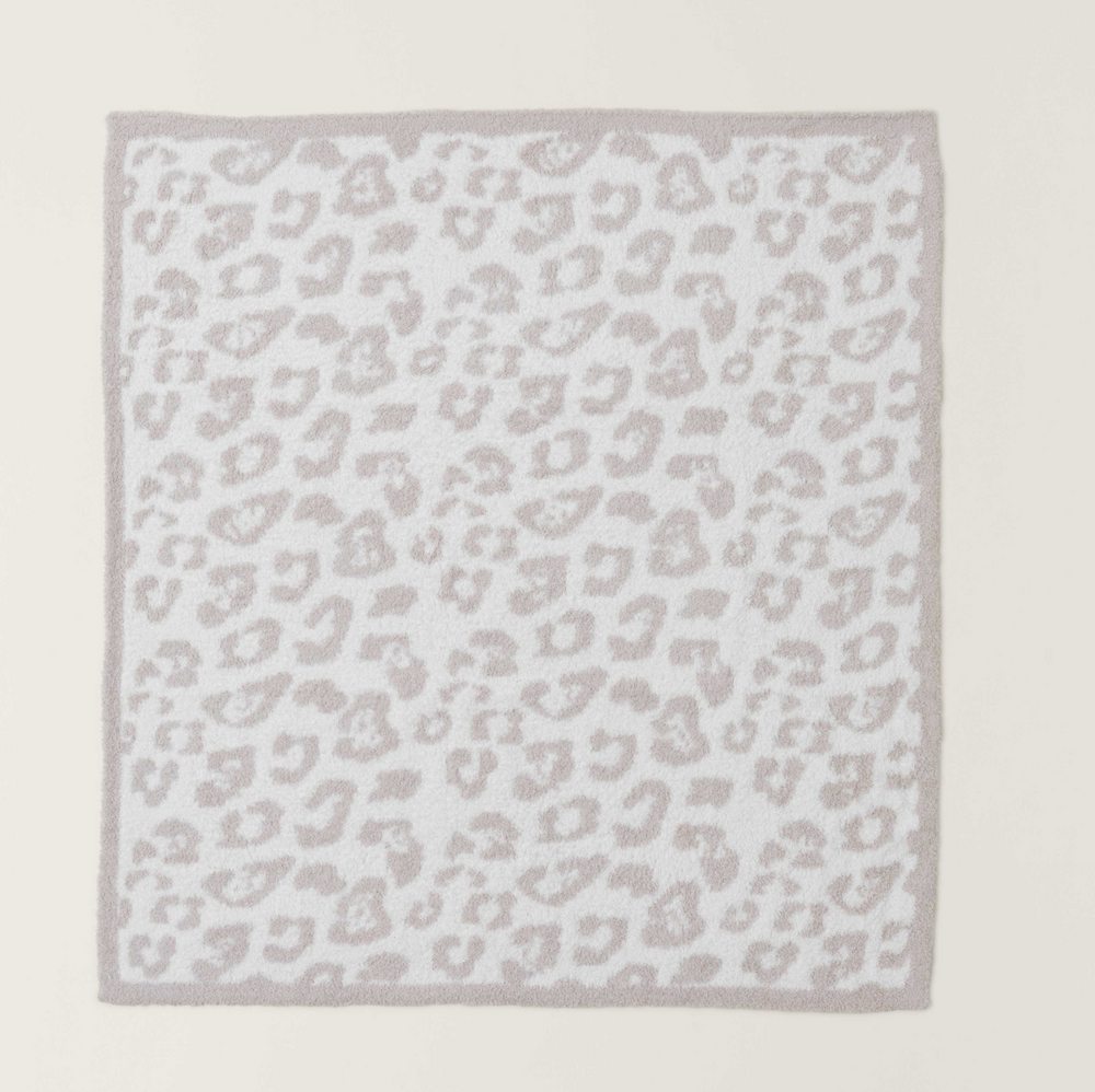 Barefoot Dreams - Barefoot in the Wild Baby Blanket in Stone/Cream