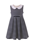 Rachel Riley - Navy Breton Stripe Jersey Dress