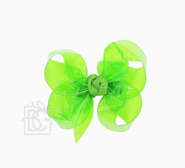 Beyond Creations - Large Waterproof Bow Clip in Apple Green
