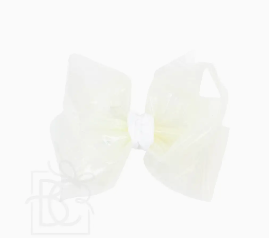 Beyond Creations - Large Waterproof Bow Clip in White