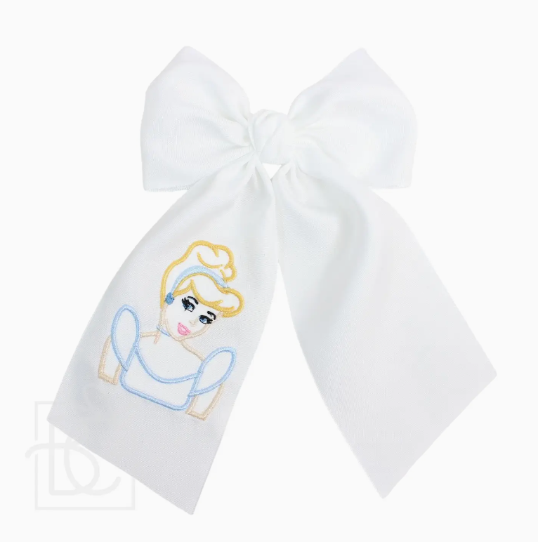 Beyond Creations- Princess Embroidered Bow- Glass Slipper Princess
