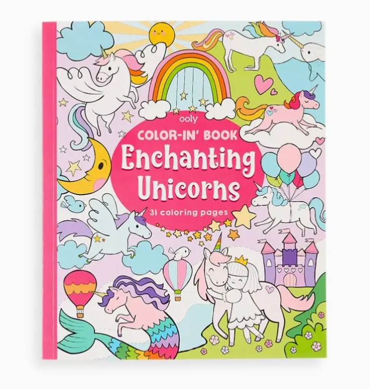 Ooly - Color-in' Book - Enchanting Unicorns
