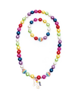 Great Pretenders - Gumball Rainbow Necklace & Bracelet Set