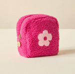 The Darling Effect - Pink Flower Square Teddy Pouch