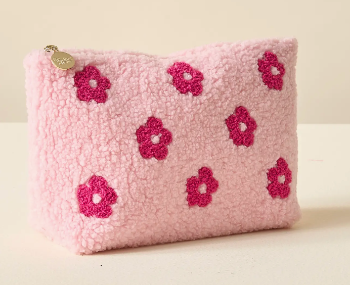 The Darling Effect - Pink Flower Teddy Pouch