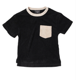 Little Bipsy - Black Terry Cloth Tee