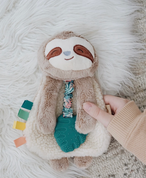 Itzy Ritzy - Taupe Sloth Itzy Friends Lovey Plush