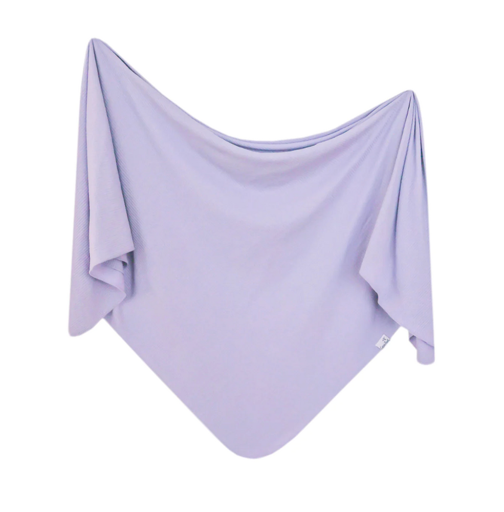 Copper Pearl - Periwinkle Large Premium Knit Baby Swaddle Blanket