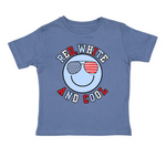 Sweet Wink - Red, White, and Cool Patriotic Smiley SS T-Shirt