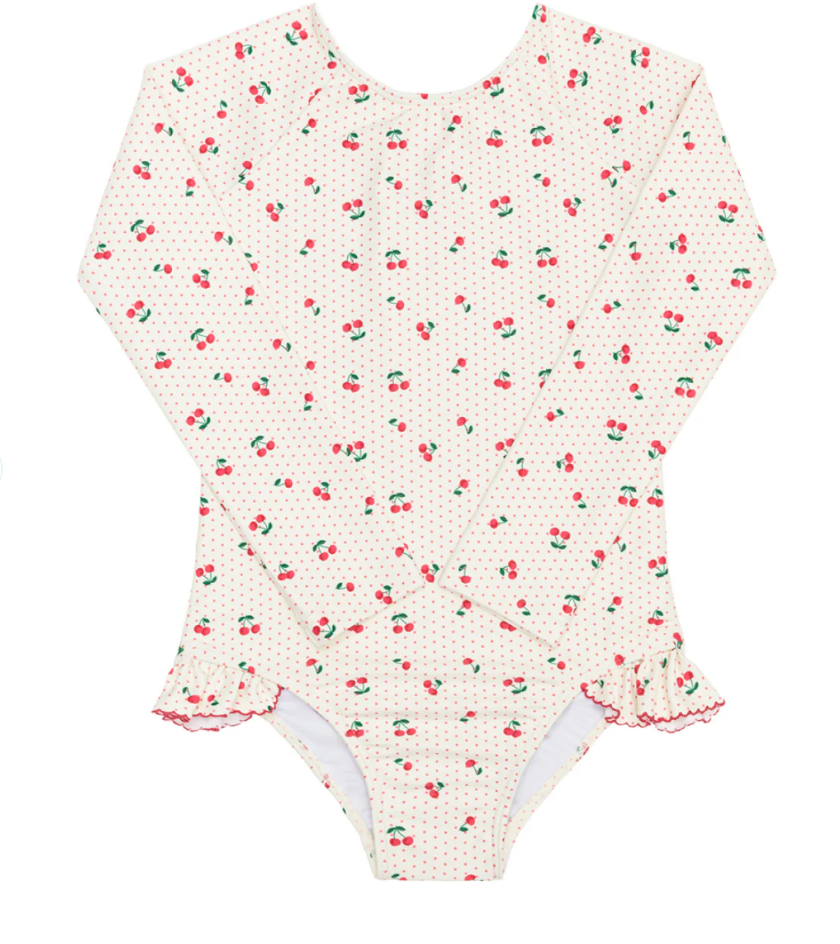 Minnow - Girls Summer Cherries Rashguard One Piece