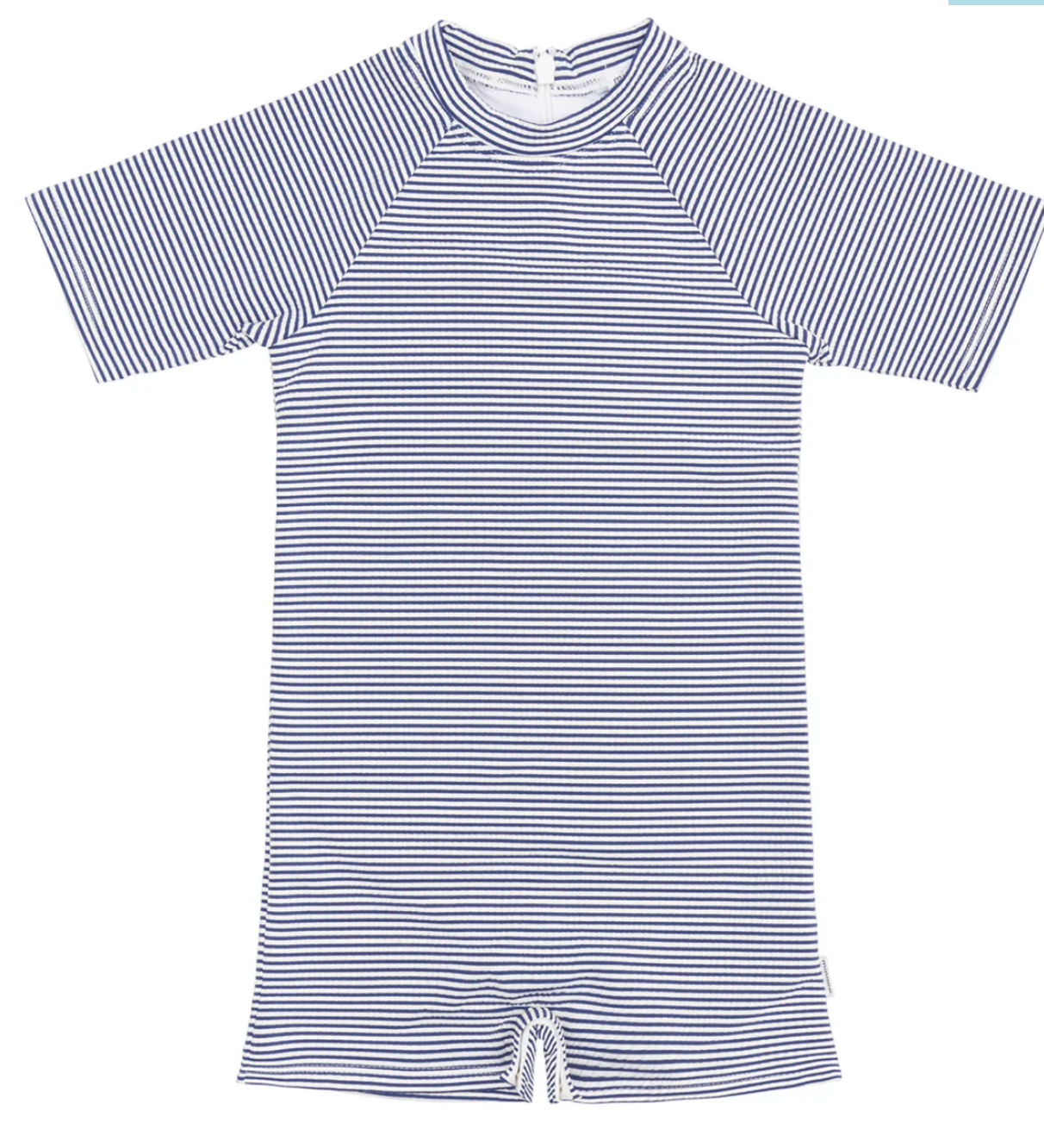 Minnow - Unisex Harbor Stripe Short Sleeve Rashguard One Piece