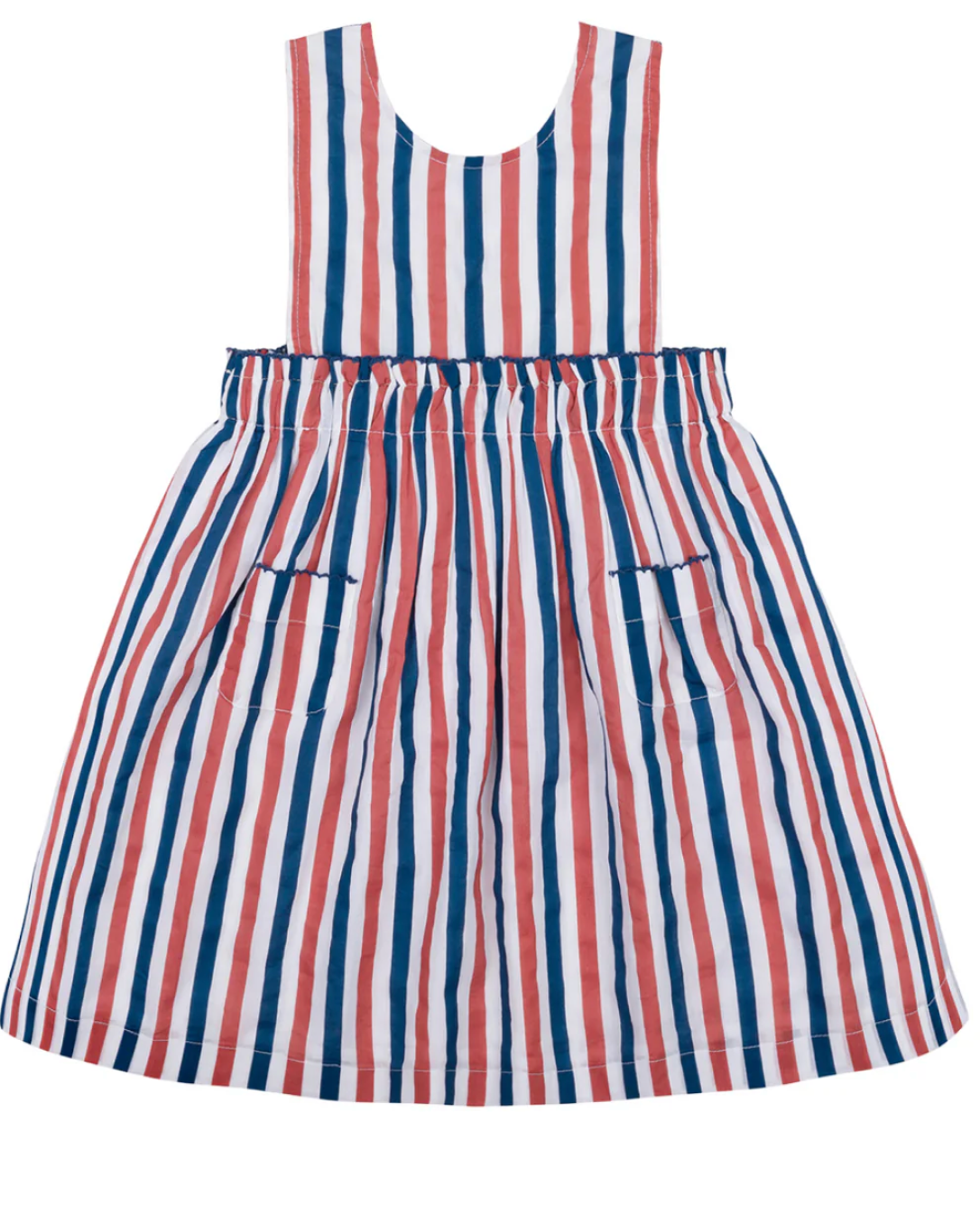 Minnow - Girls Surfrider Double Bow Pinafore Dress