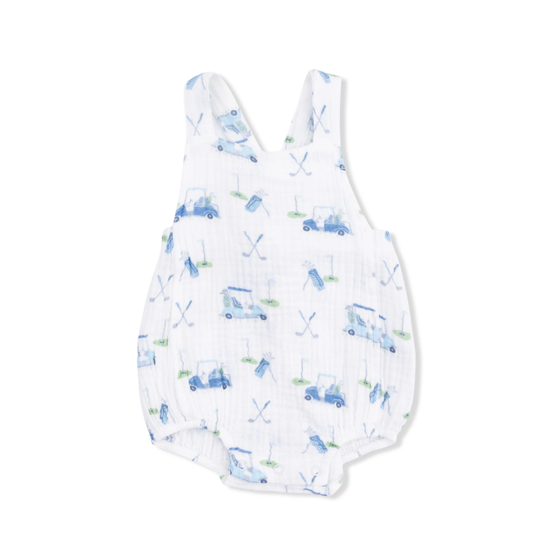 Blue Golf Carts Retro Sunsuit