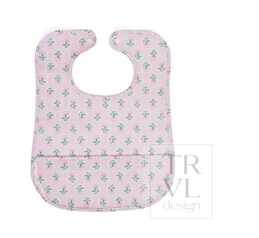 Clean Up Bib - Petite Fleur Pink