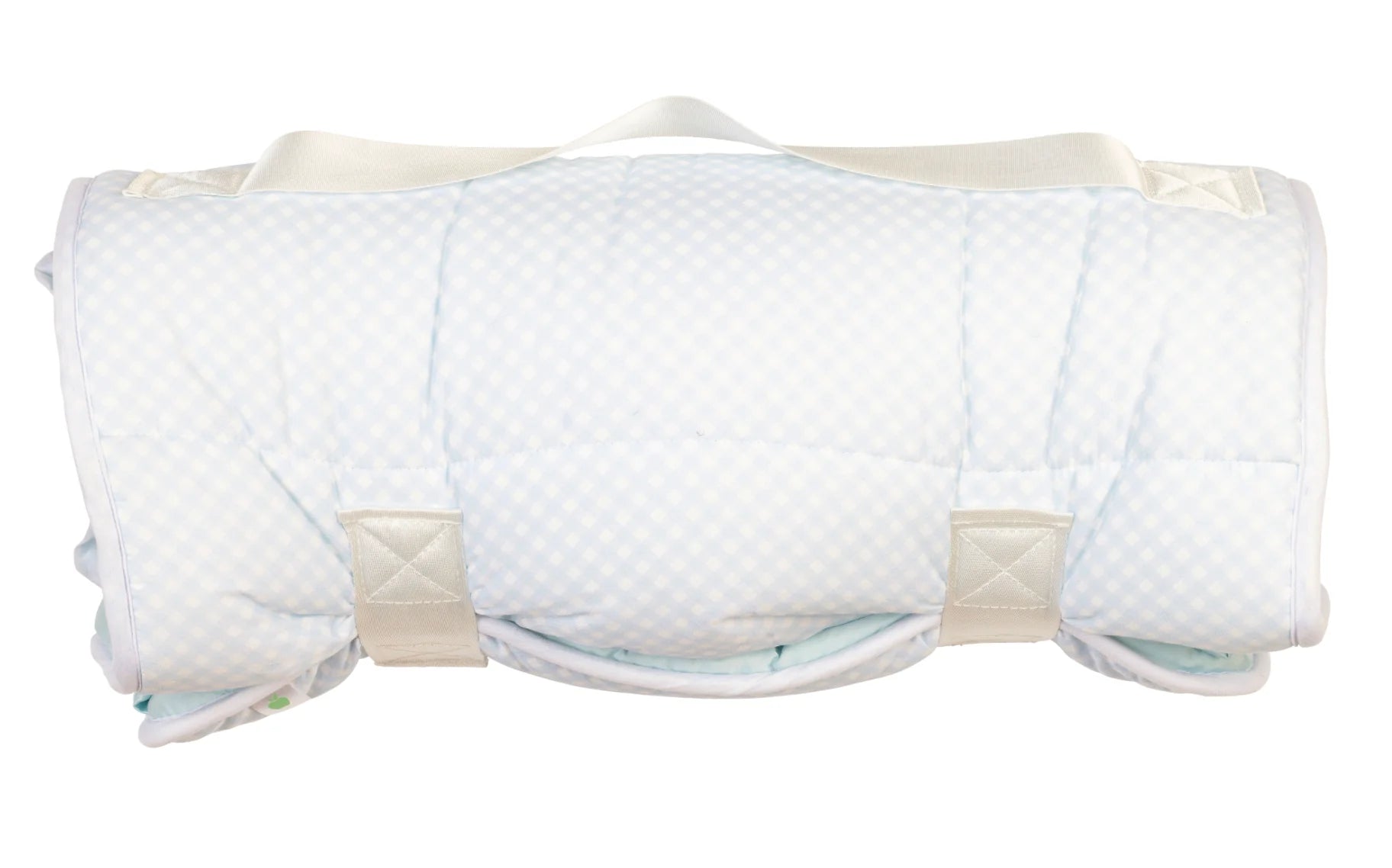 Apple of My Isla nap mat with colorful pattern, featuring soft fabric and cushioned padding for comfortable rest.