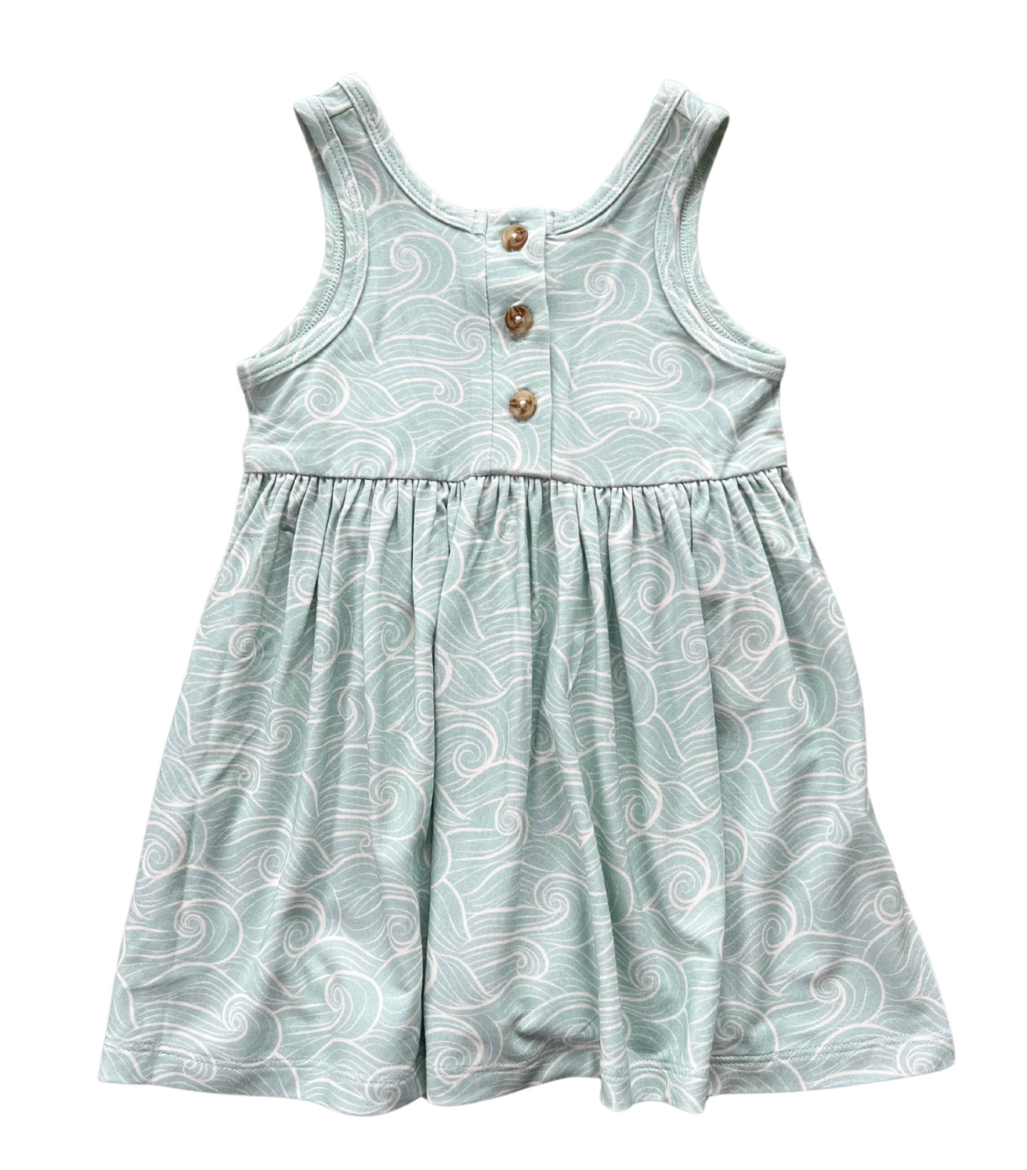 Babysprouts - beach wave henley tank dress