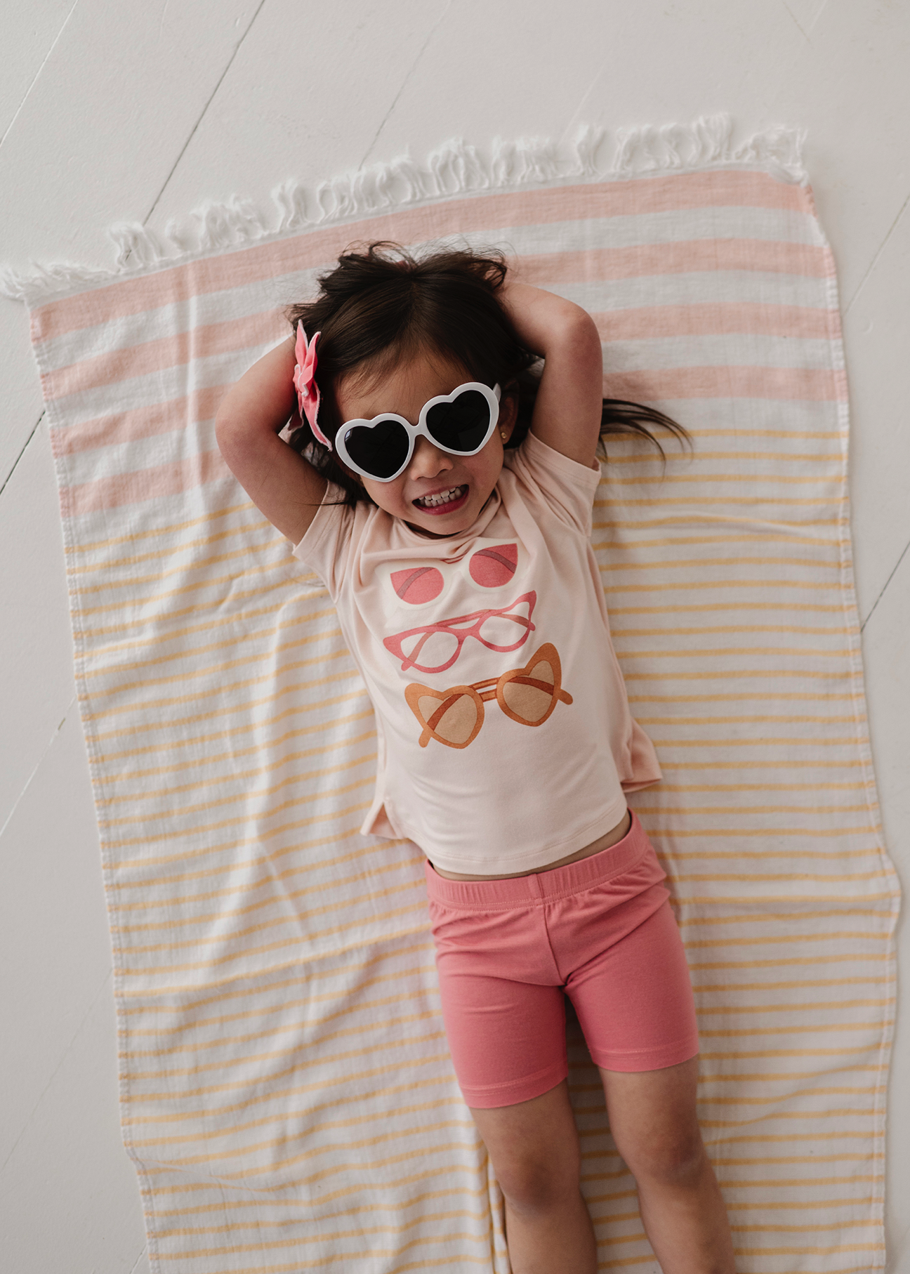 Babysprouts - desert rose biker shorts