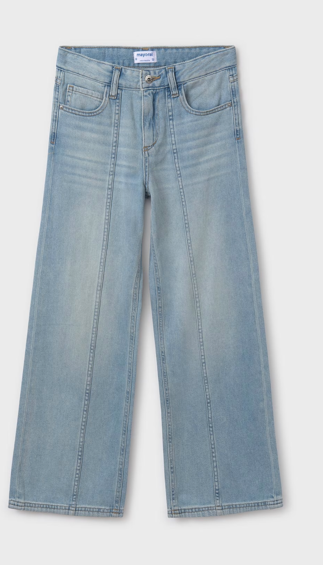 Mayoral - Light Denim Wide Leg Jeans