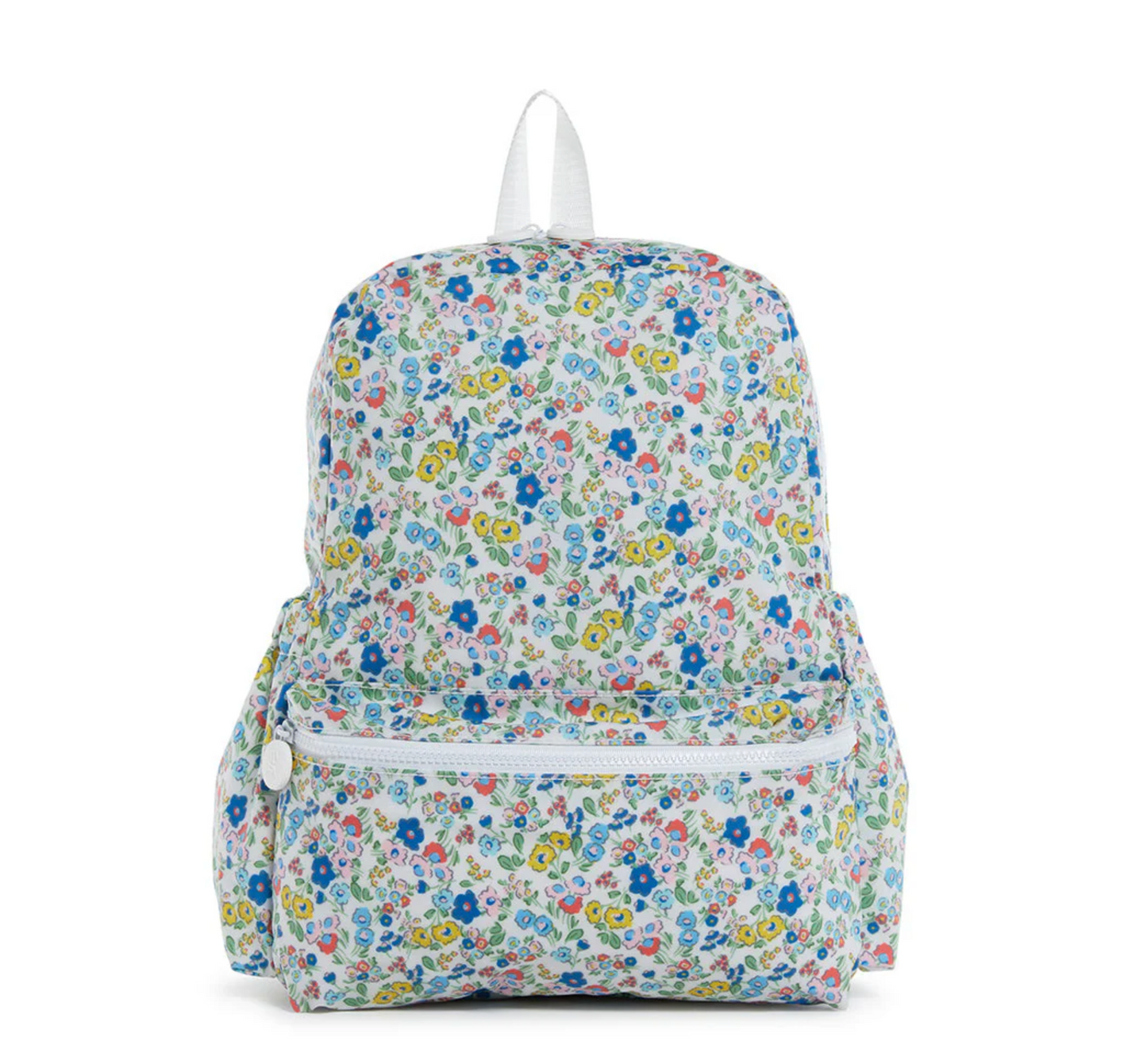 Screenshot of TRVL Designs backpack showing its sleek black design with multiple compartments and adjustable straps.