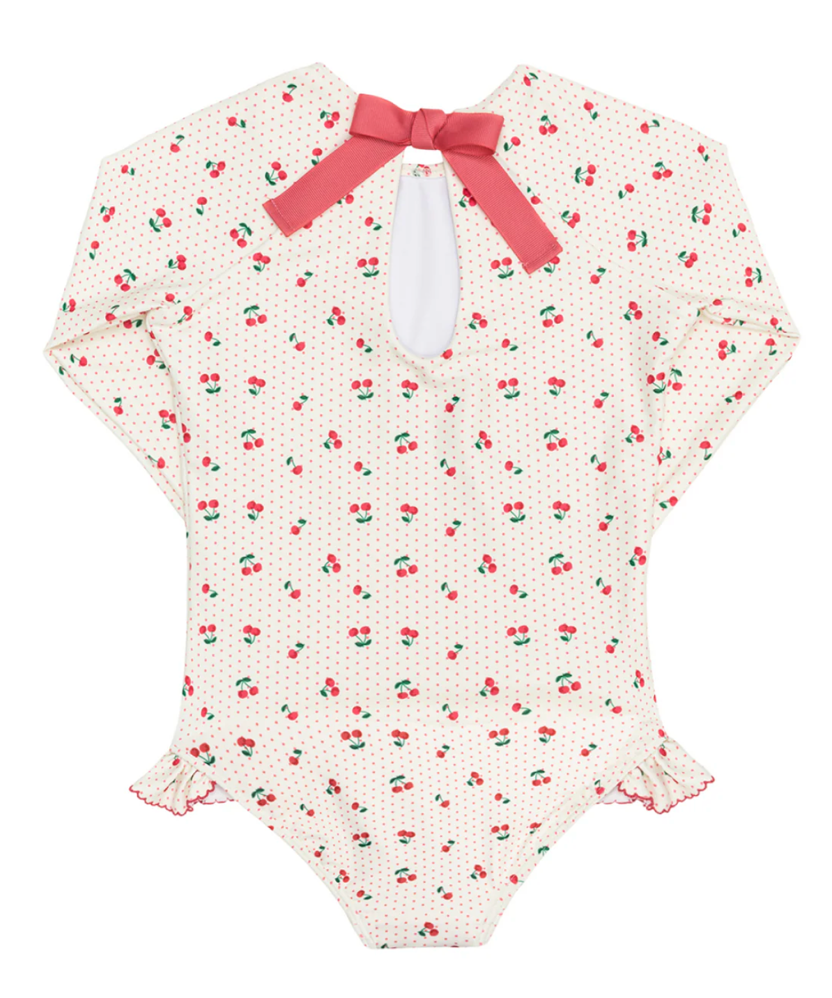 Minnow - Girls Summer Cherries Rashguard One Piece