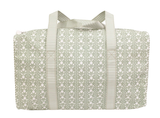 The Duffle Bag Sage Floral