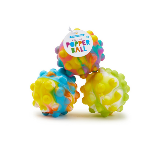 Cupcakes & Cartwheels - Bubble Pop Light Up Bouncing Popper Ball