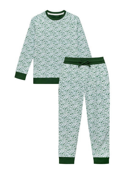 Green All-Sports Recovery Wear Set