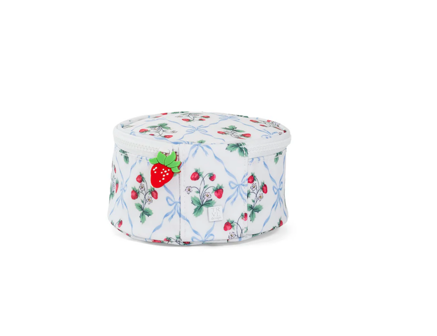 Screenshot of TRVL Designs Jewel Round Case, a stylish jewelry storage container with a round shape and intricate design details.