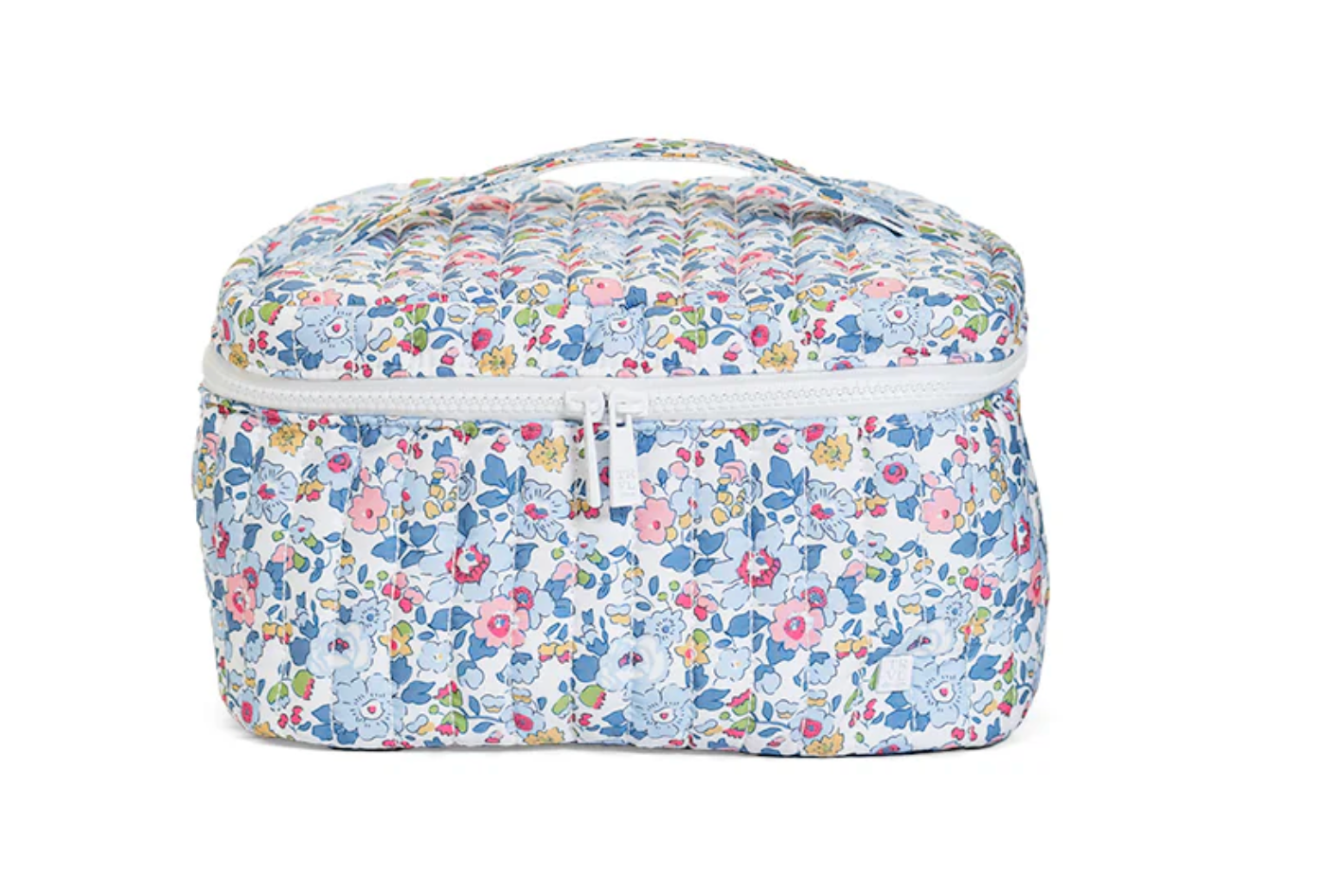 Quilted train set by TRVL Designs featuring colorful, soft fabric train cars perfect for play and decorative display.