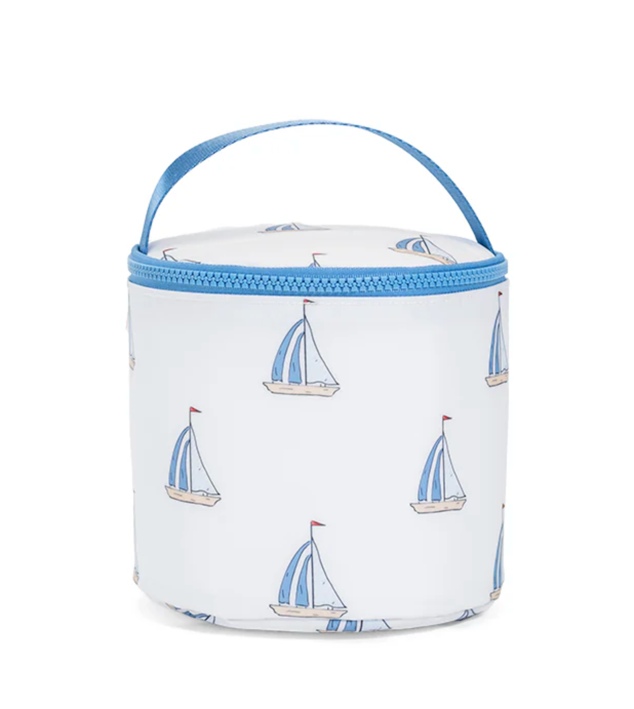 TRVL Designs snack bag with colorful printed exterior and zipper closure, designed for convenient on-the-go snacking.