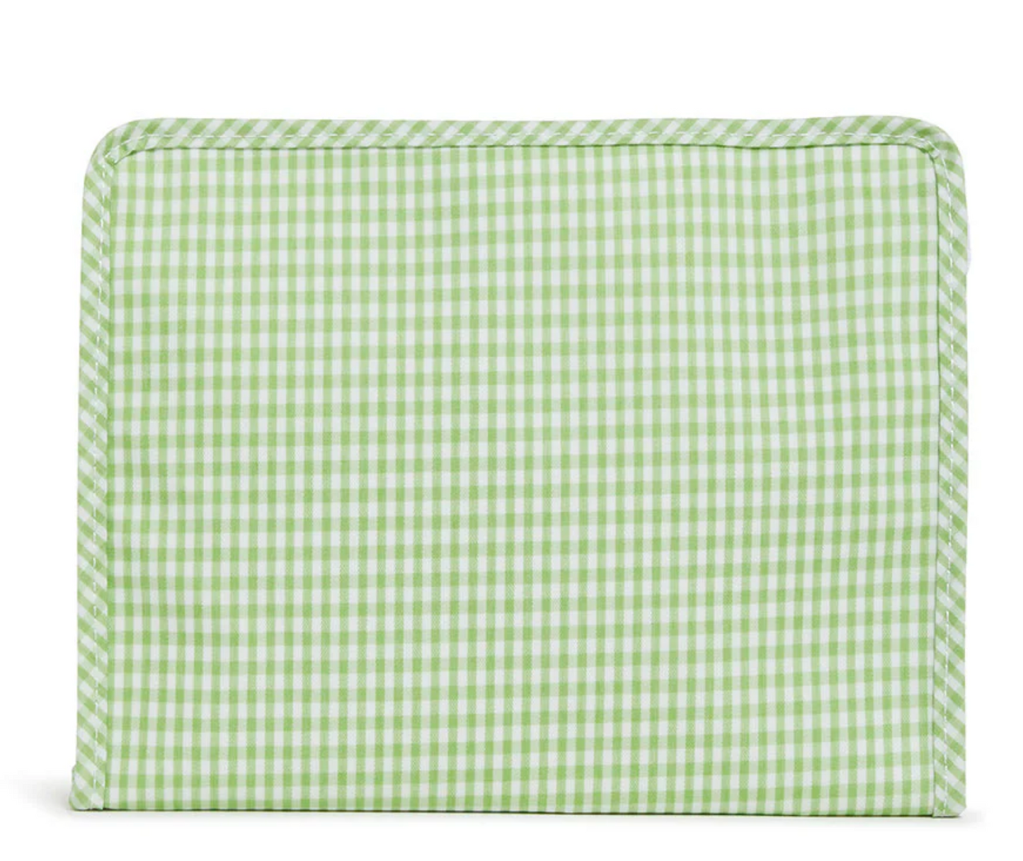 TRVL Designs Roadie large zip pouch with black and white geometric pattern, zipper closure, and spacious interior for travel essentials.