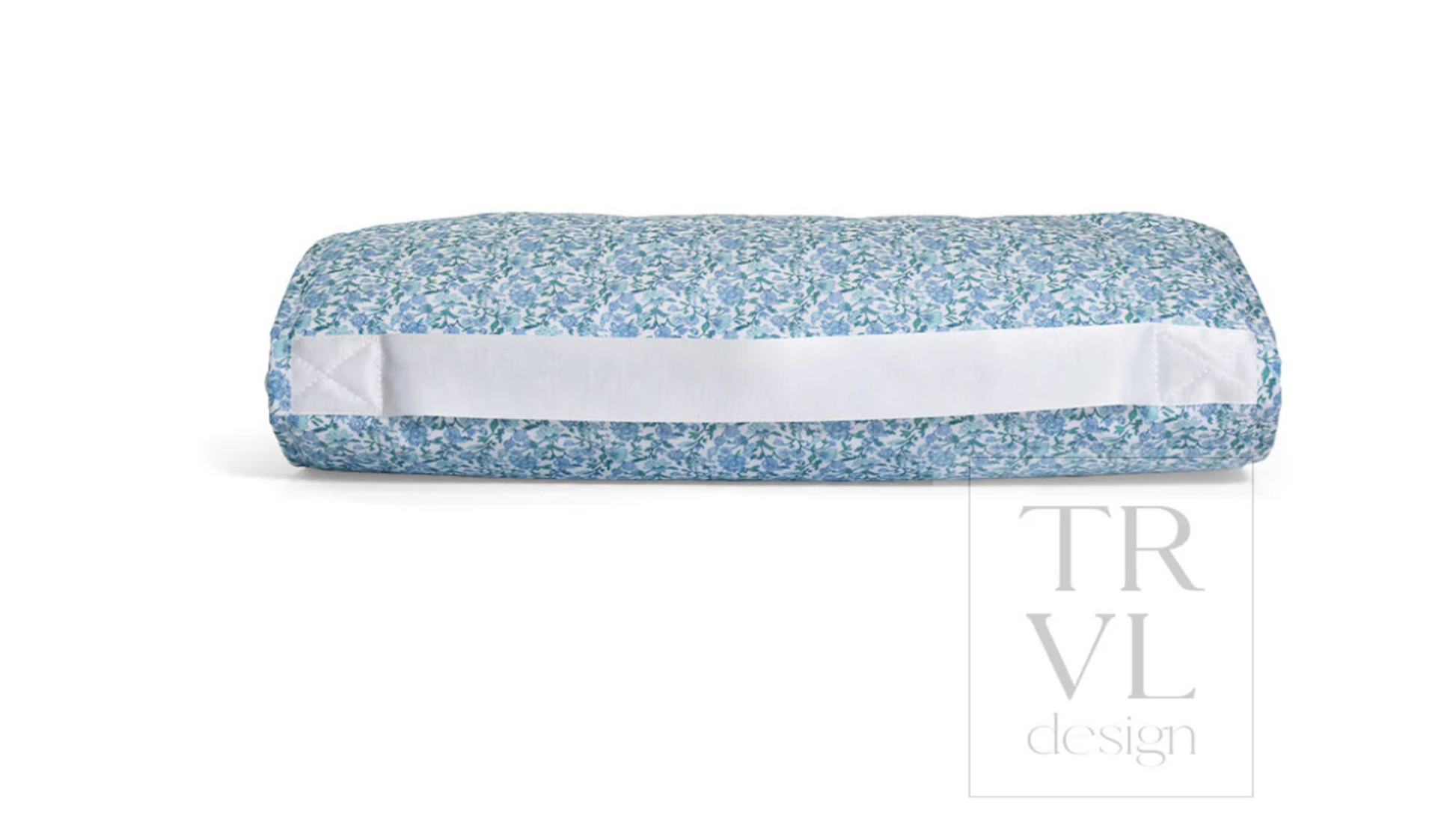 TRVL Designs nap mat with colorful pattern, soft fabric, and portable design suitable for preschool or daycare use.