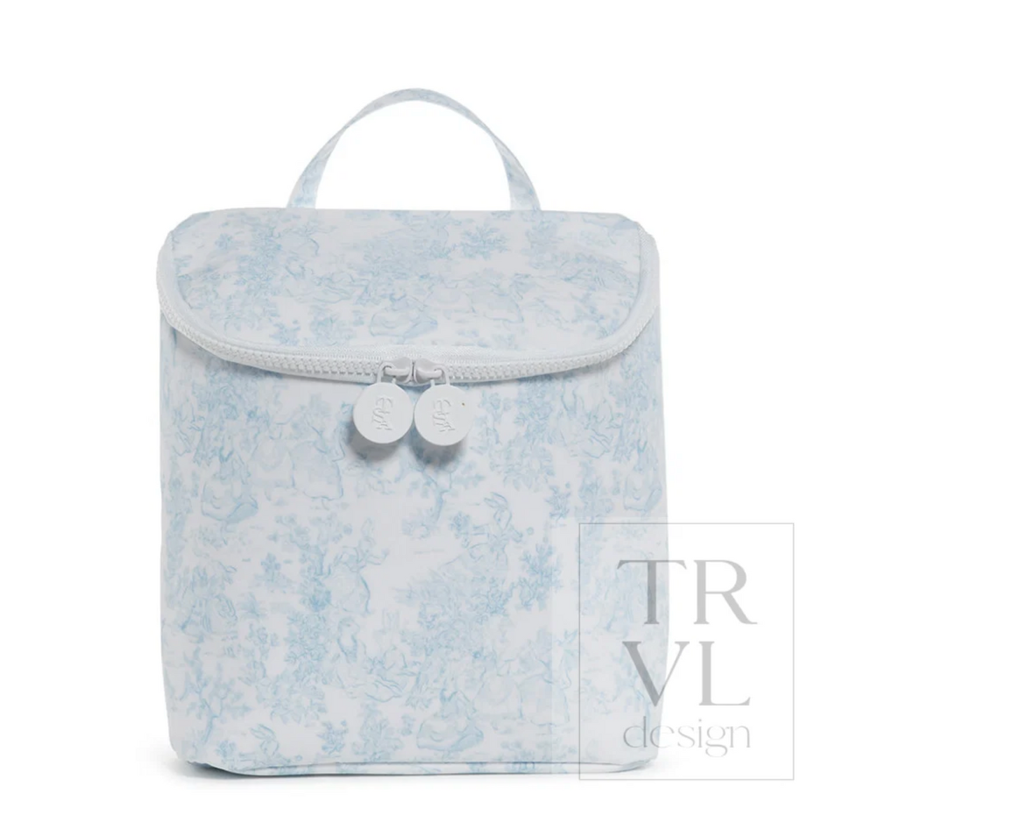 TRVL Designs insulated lunch bag for take-away, featuring a sleek, portable design with durable material and secure zipper closure.