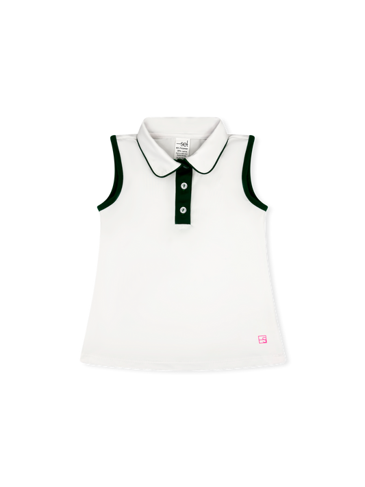 Set Athletics - Gabby Tank - Pure Coconut, Augusta Green