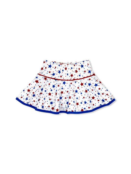 Set Athletics - Quinn Skort - A Star Is Born, Candy Apple Red, Resort Royal